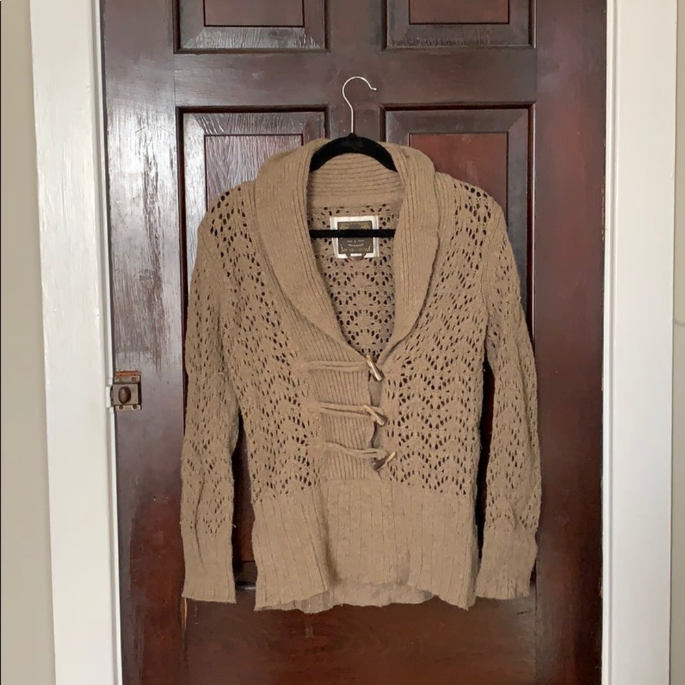 Cozy Tan Knit Sweater